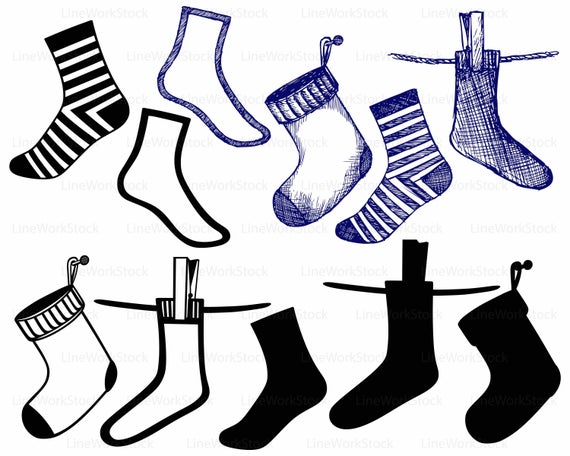Socks silhouette cricut cut. Sock clipart svg