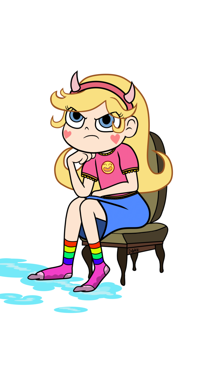 Wet clipart wet sock. Star butterfly and her