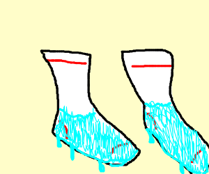 sock clipart wet sock