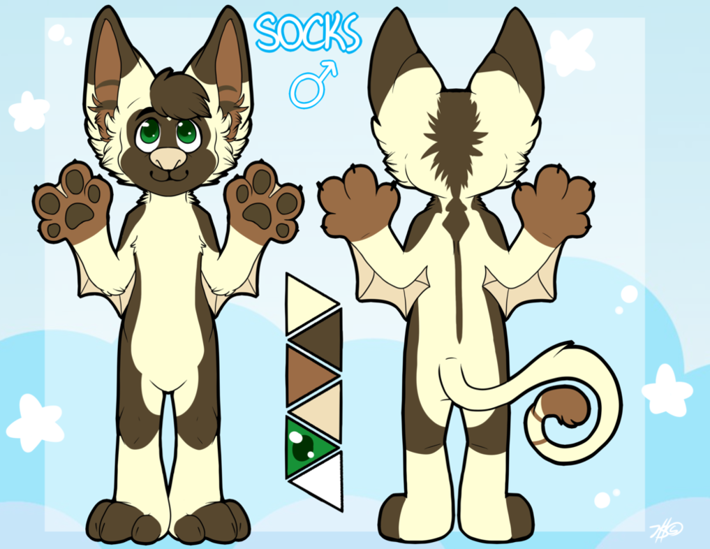 Sock clipart winged. Comm socks the lemur