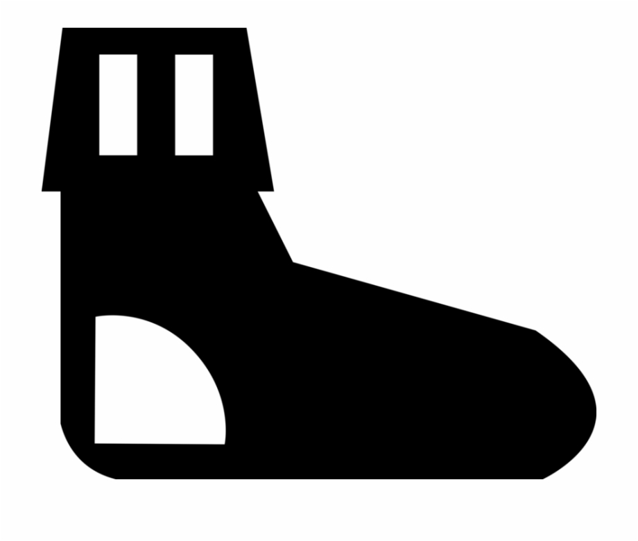 sock clipart wore