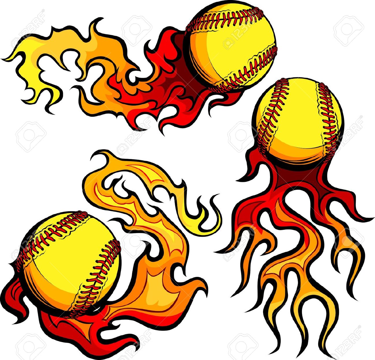 softball clipart fastpitch softball