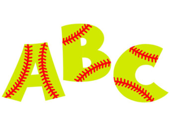 Fonts free download best. Softball clipart font