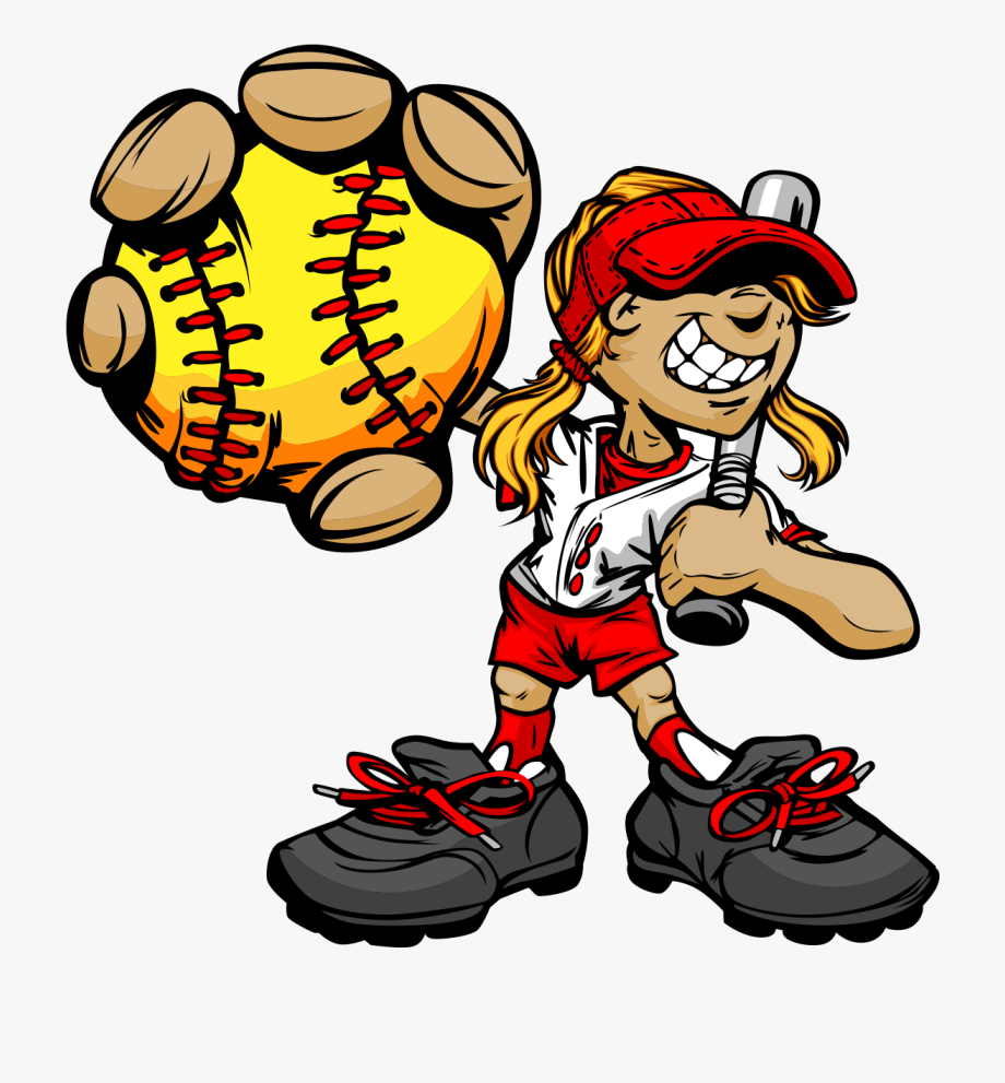 softball clipart girl softball