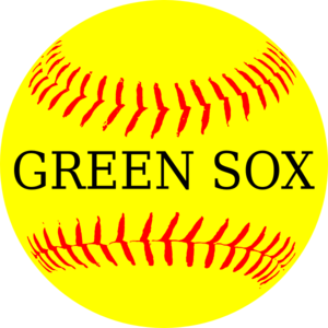 softball clipart lime green