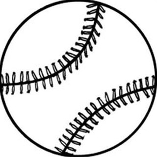 softball clipart outline