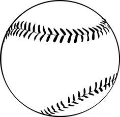 softball clipart simple