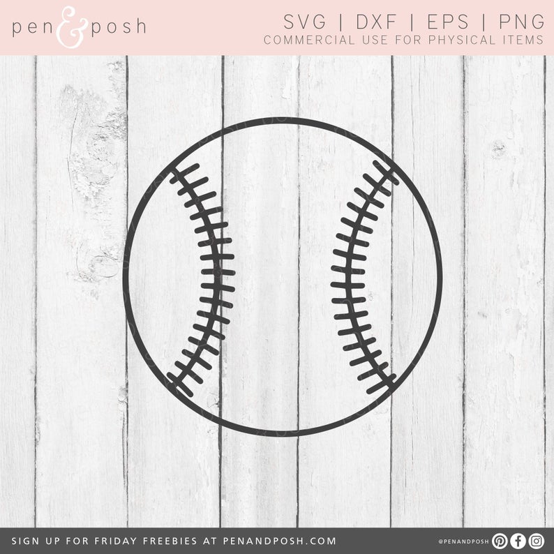 Baseball svg files file. Softball clipart simple