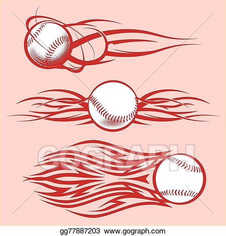 Vector art baseballs eps. Softball clipart tribal