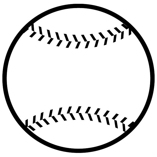 softball clipart vector