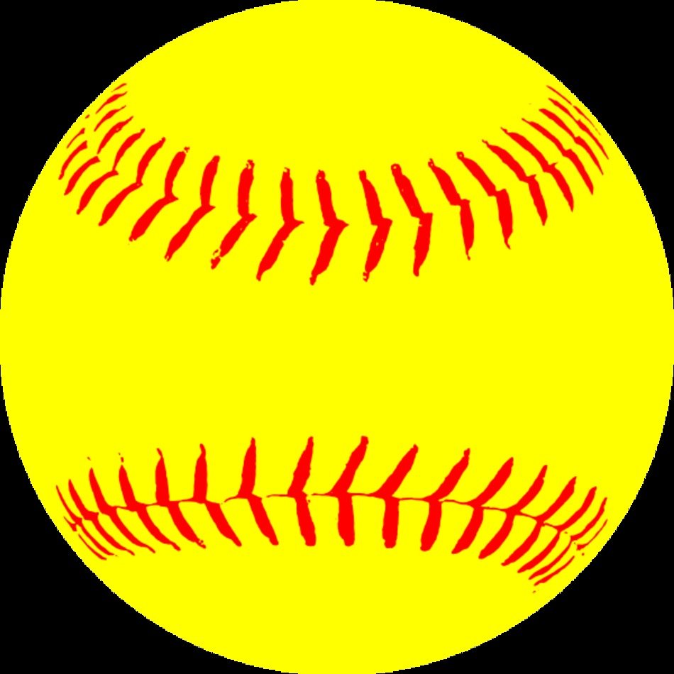 softball clipart vector