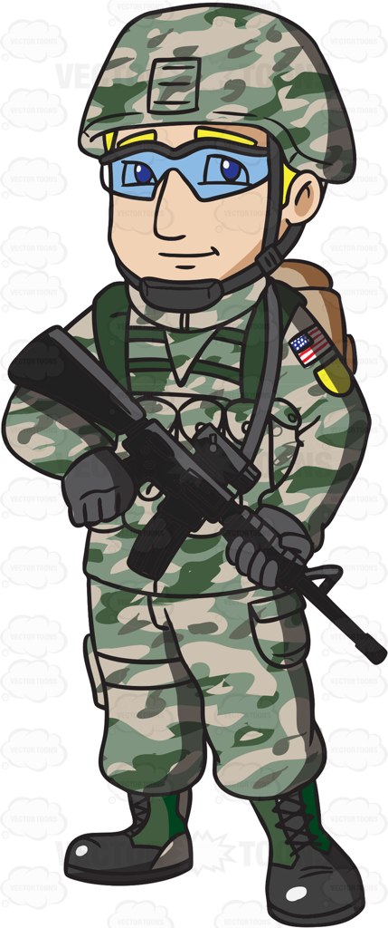 A us infantry in. Soldiers clipart army soldier