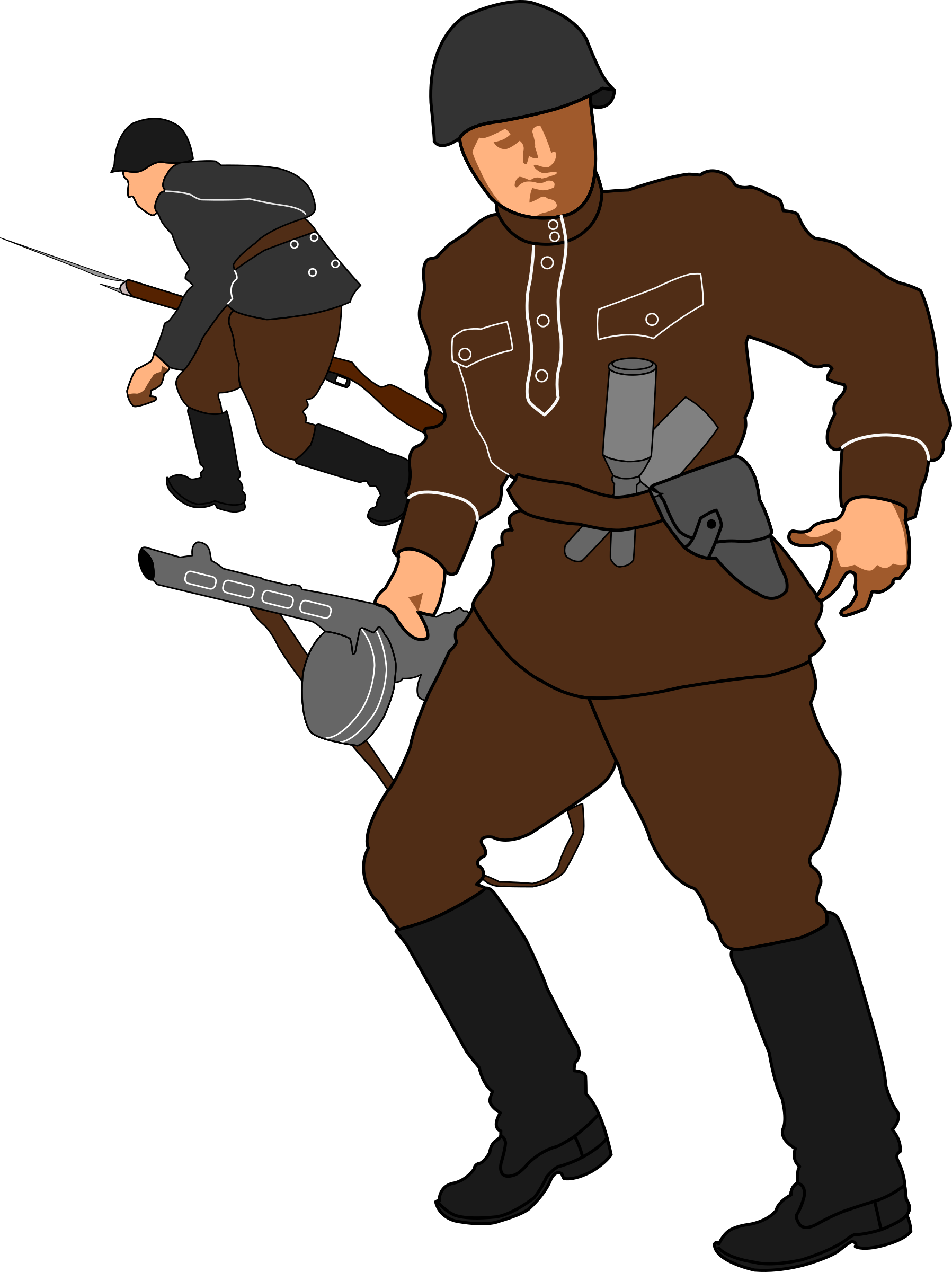 Soviet big image png. Soldiers clipart army soldier