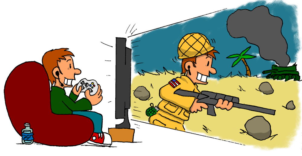 soldiers clipart comic