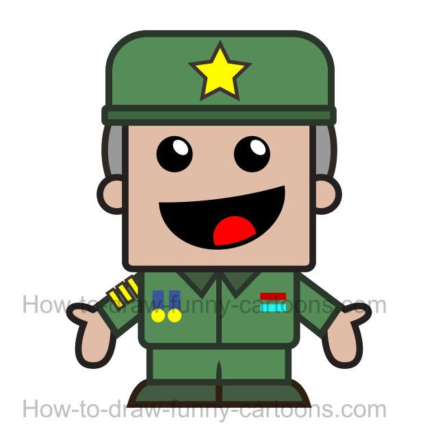 soldiers clipart easy