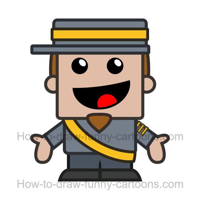 soldiers clipart easy