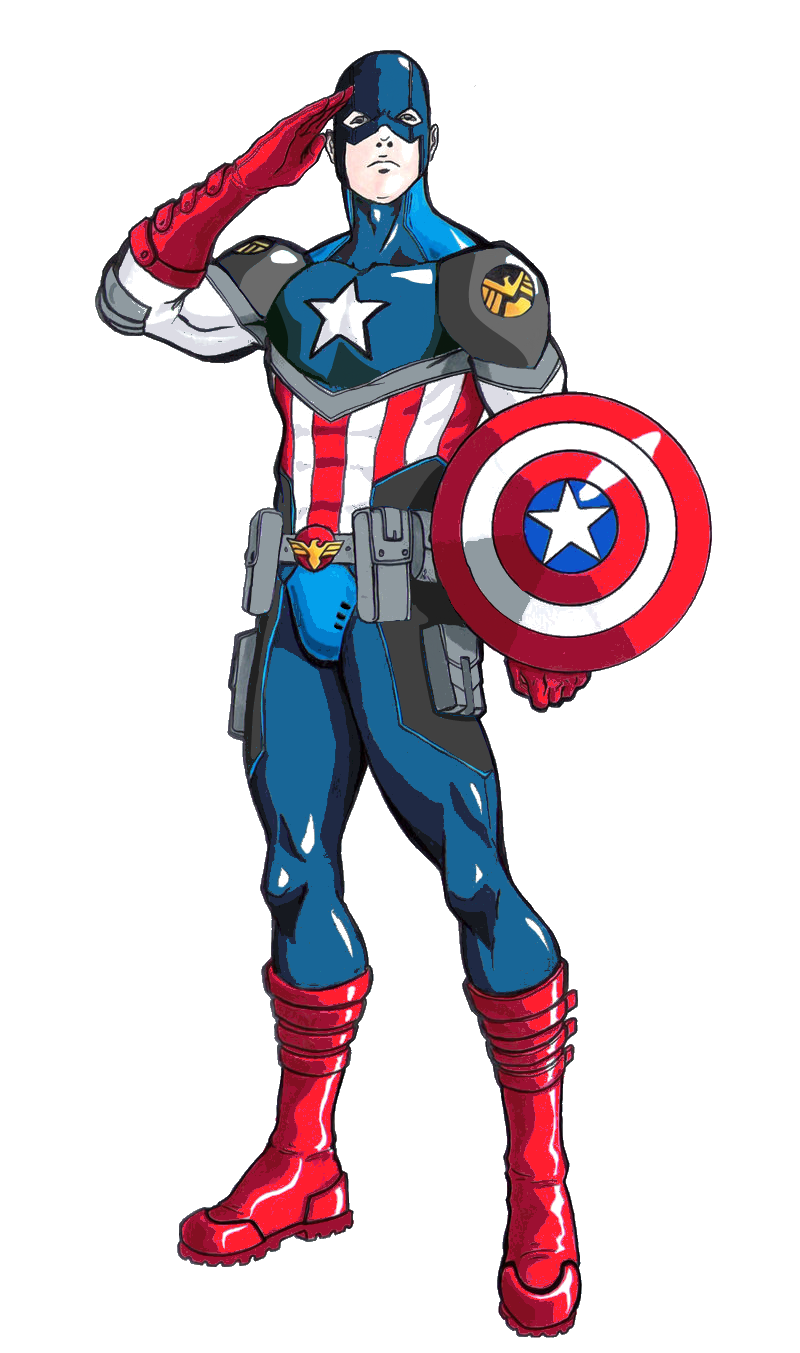 Soldiers clipart soldier salute. Steven rogers earth comic