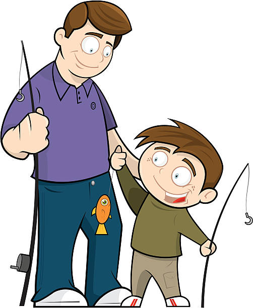 Father and clip art. Son clipart