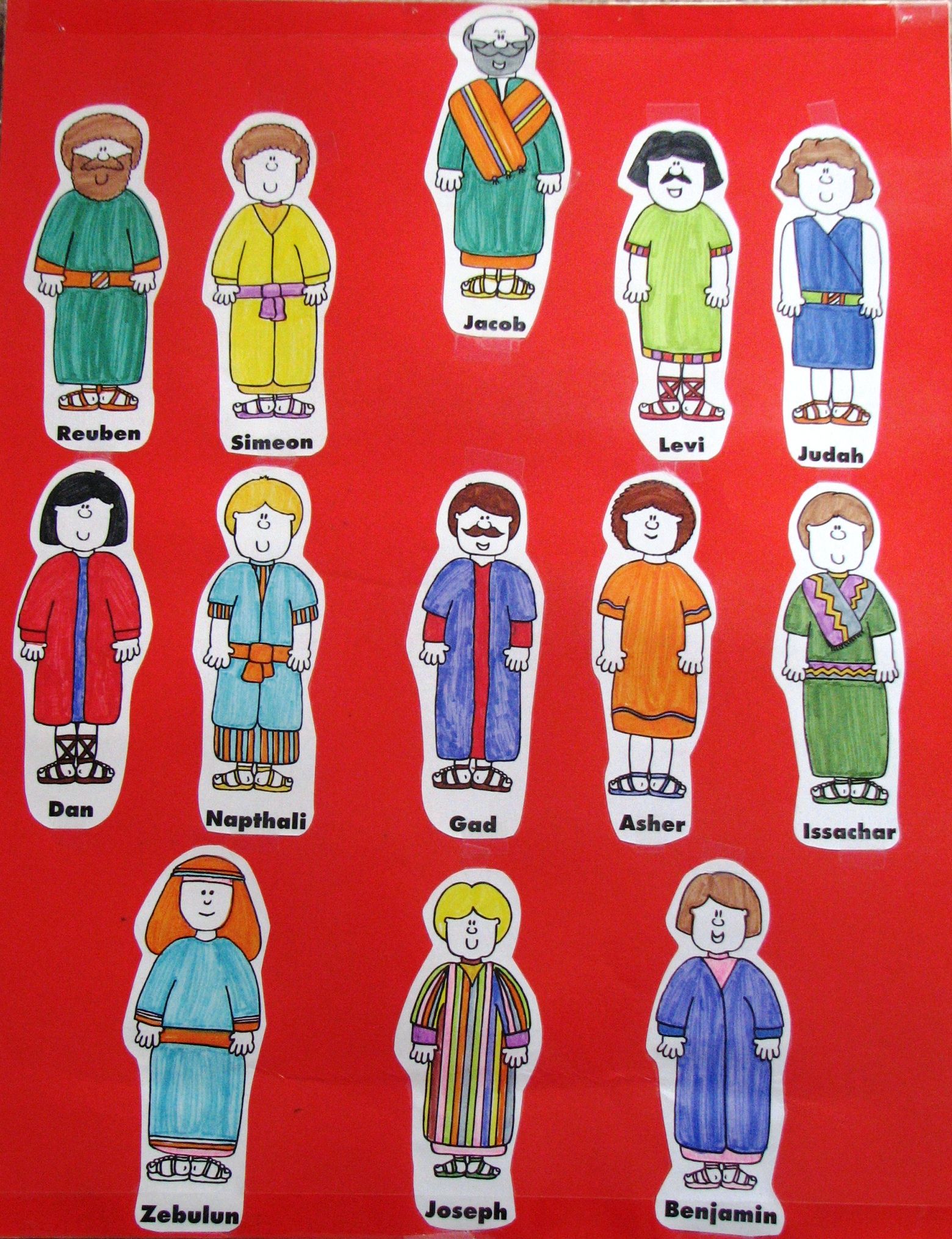  sons of jacob. Son clipart 12 tribe