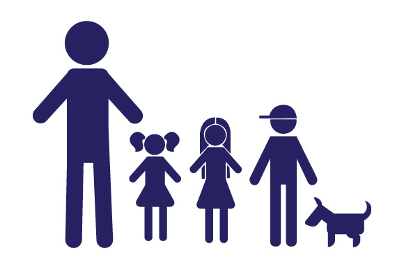 Car decal dad daughters. Son clipart family 2