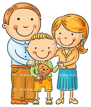 Son clipart family 2. Happy with a little