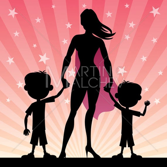 Son clipart father 2. Super mom sons vector