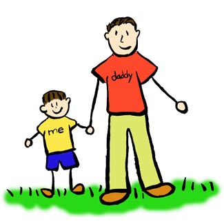 And child station . Son clipart father 2