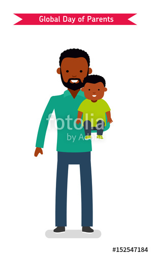 Son clipart father african american. Global day of parents