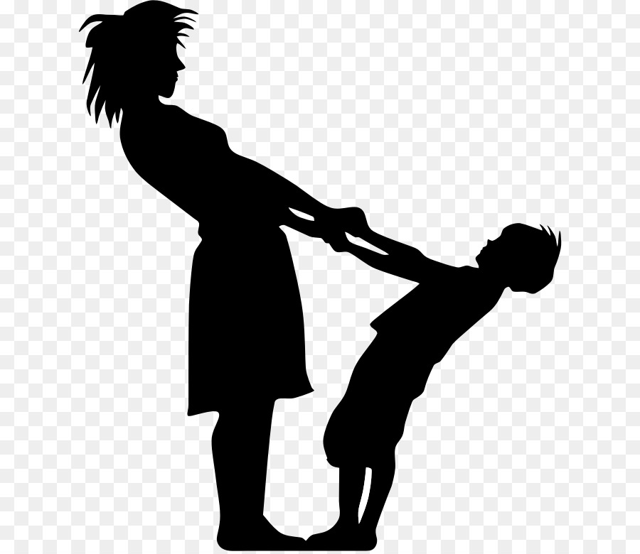 Son clipart silhouette. Family mother father child