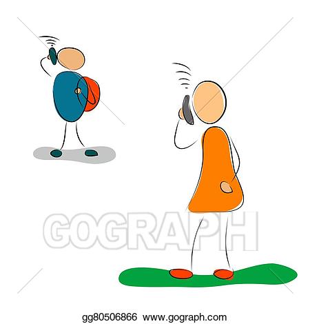 Son clipart talking. Eps vector mother and