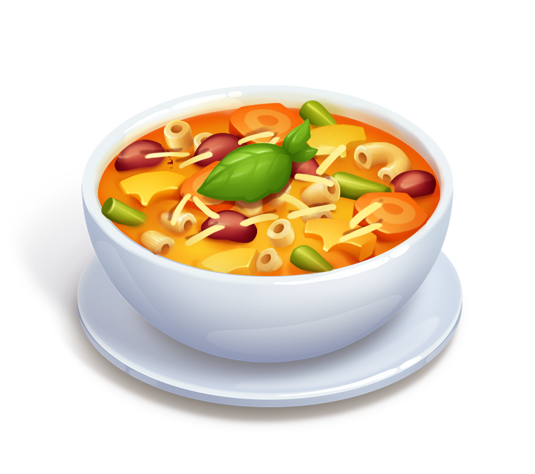 soup clipart minestrone soup