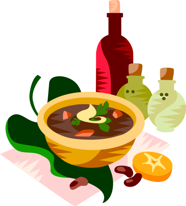soup clipart vector