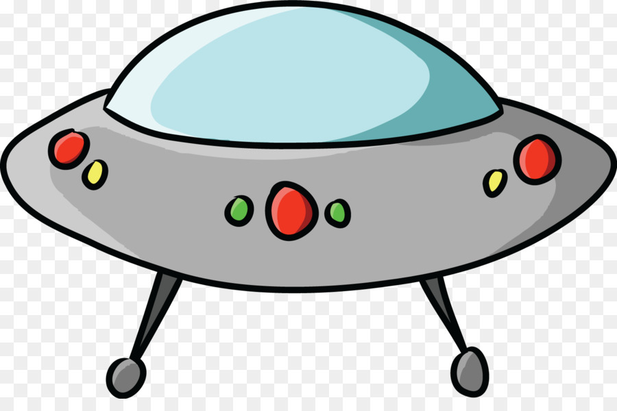 Unidentified flying object alien. Spaceship clipart