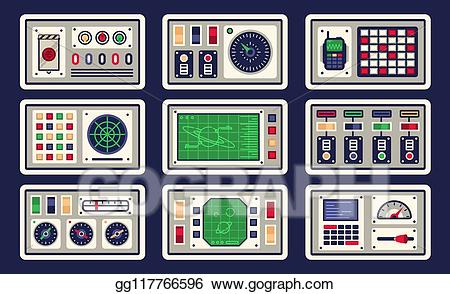 spaceship clipart control panel