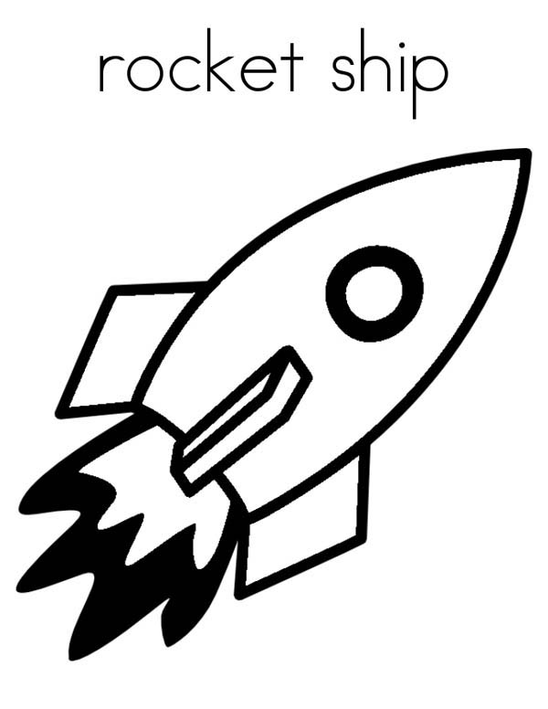 Free pictures for kids. Spaceship clipart printable