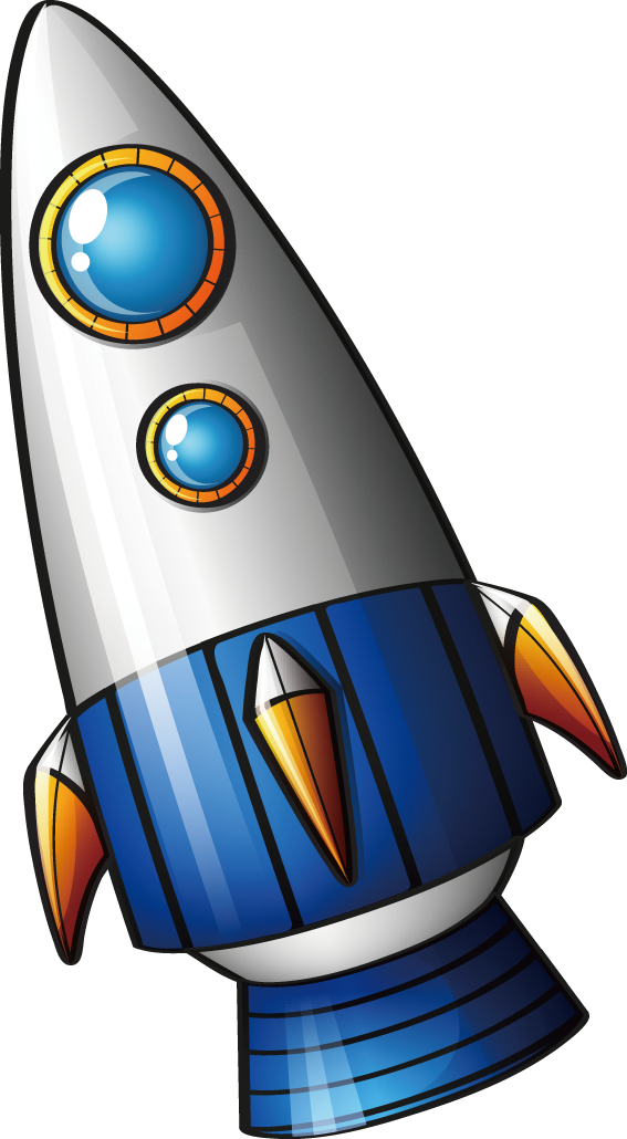 Rocket Vector Illustration On Transparent Background Stock Vector