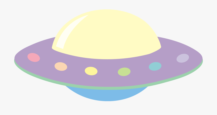 Pastel colored alien ufo. Spaceship clipart tumblr transparent