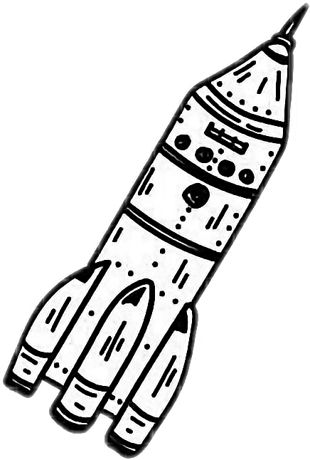 Spaceship clipart tumblr transparent. Space rocket aesthetic doodle