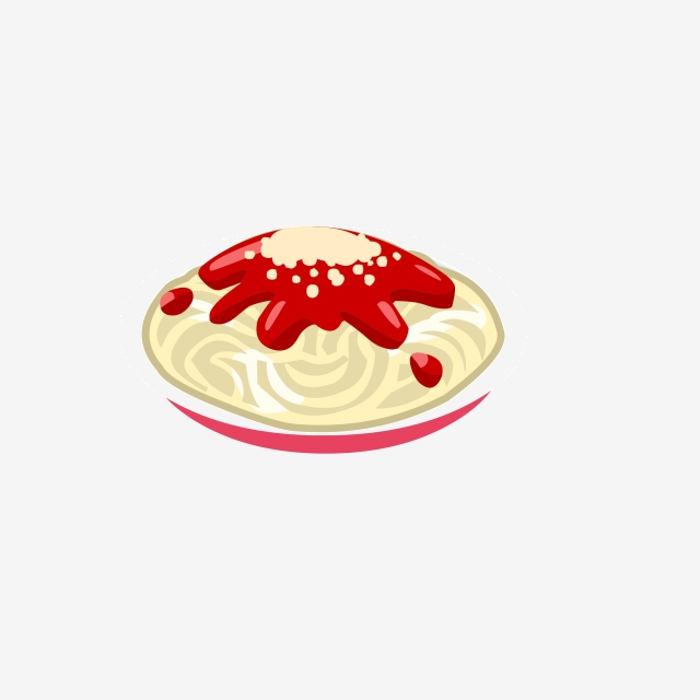 Spaghetti clipart delicious food. Material 