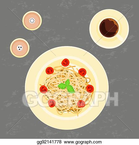 spaghetti clipart top view