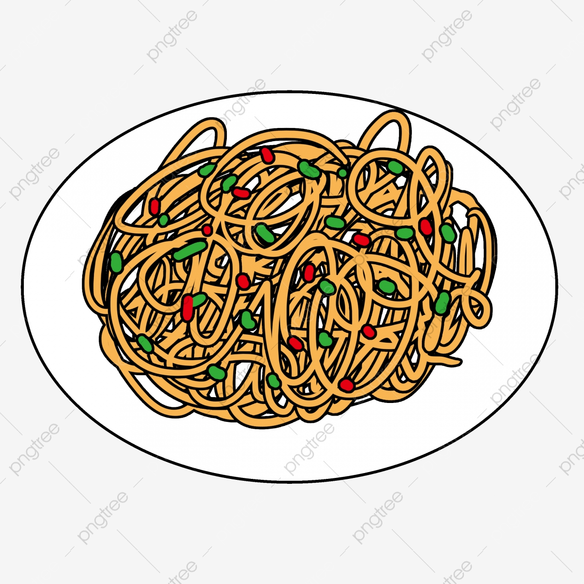 spaghetti clipart western food