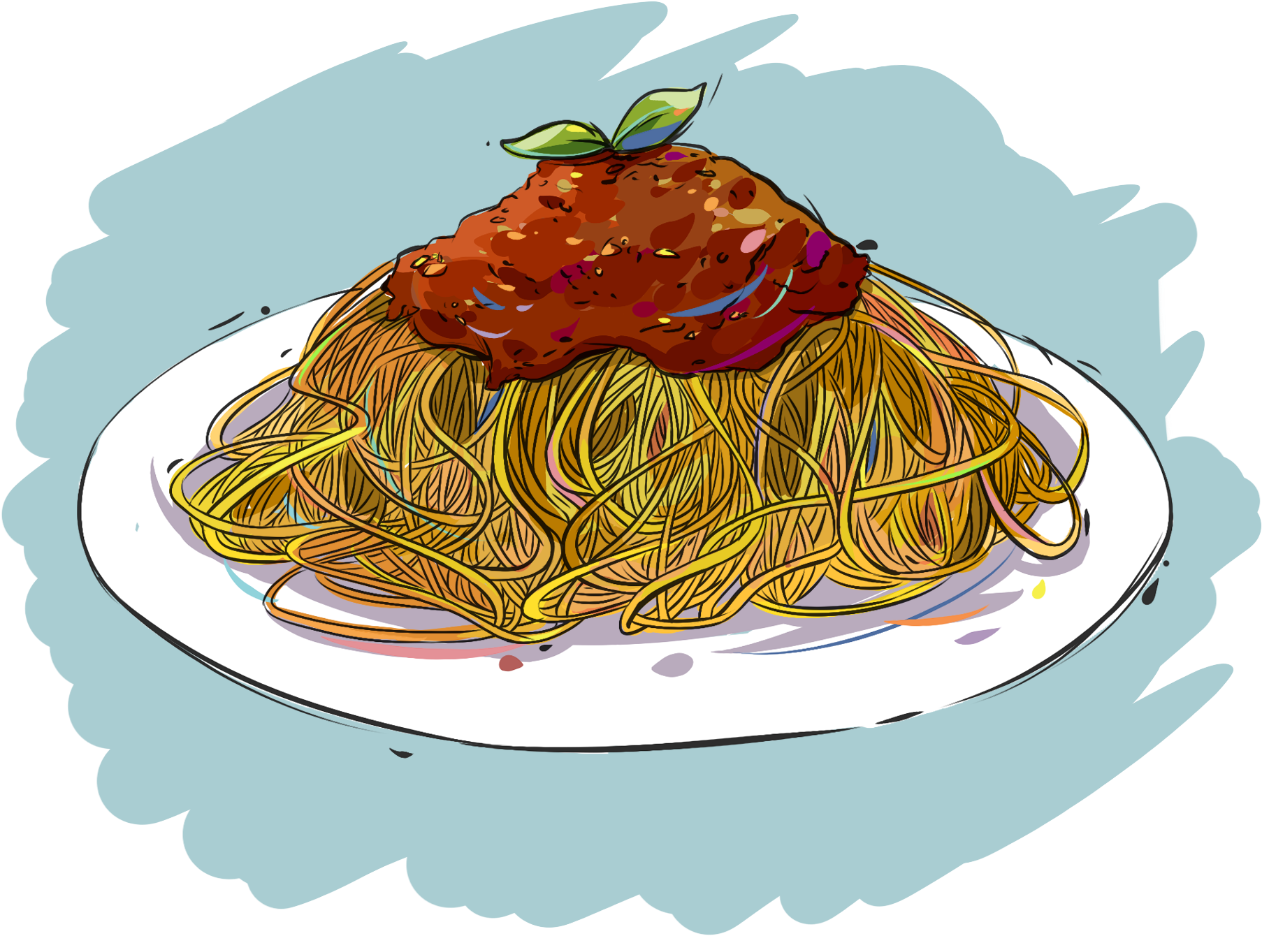spaghetti clipart western food