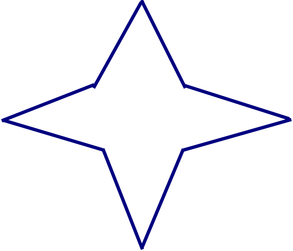 sparkle clipart four pointed star