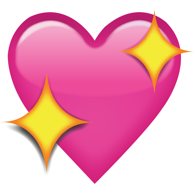 Sparkle clipart pink sparkles. Download sparkling heart emoji