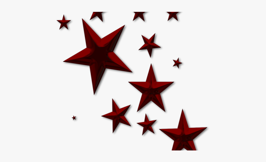 Transparent red white and. Sparkle clipart star cluster