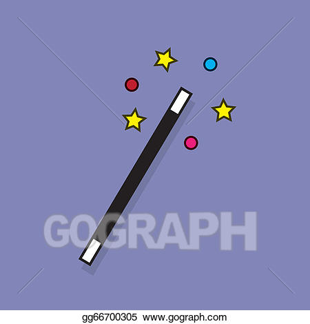 Eps vector magic stock. Sparkle clipart wand