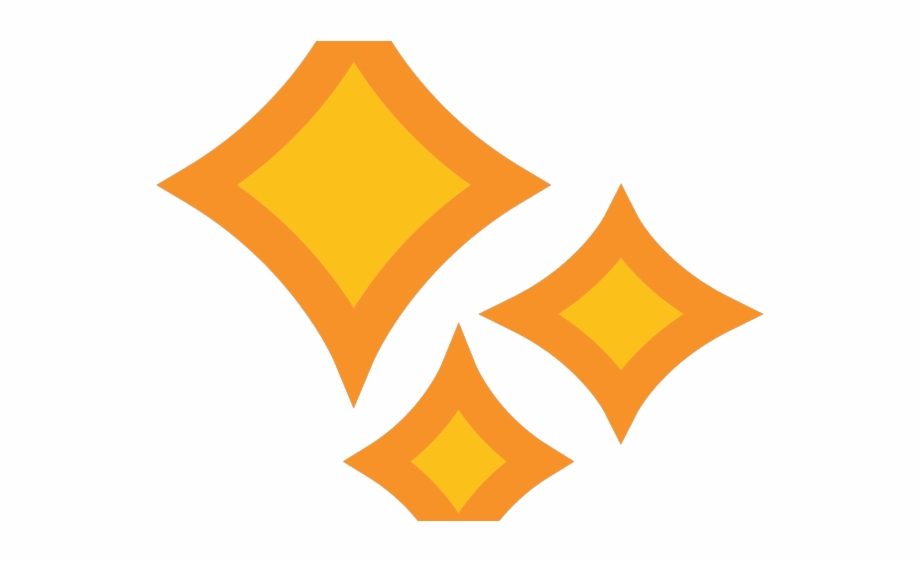 Svg android emoji transparent. Sparkle clipart yellow sparkle