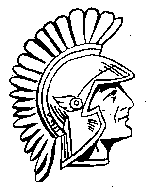 spartan clipart black and white