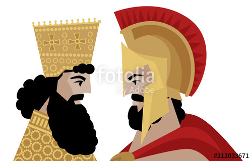 Great persian monarch versus. Spartan clipart persia