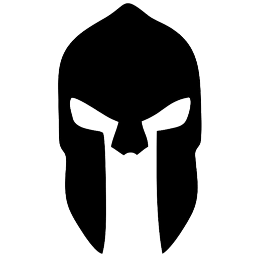 Cropped logo . Spartan helmet png